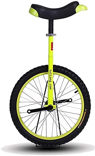 Monocycles : GAODINGD Monocycle Adulte 14" / 16" / 20"Kid's Kid's Formateur Monocycle, Hauteur Réglable Skidproof Butyl Mountain Mountain Pneu Vélo Vélo Vélo Vélo Vélo (Color : Yellow, Size : 14 inch Wheel)