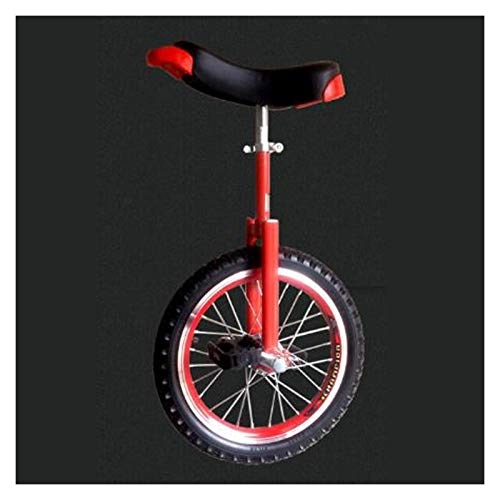 Monocycles : GAOYUY Monocycle, Monocycle À Roues 16 / 18 / 20 Pouces Siège Réglable Et Détachable for des Utilisateurs De Différentes Tailles Sports De Cyclisme en Plein Air (Color : Red, Size : 24 inches)