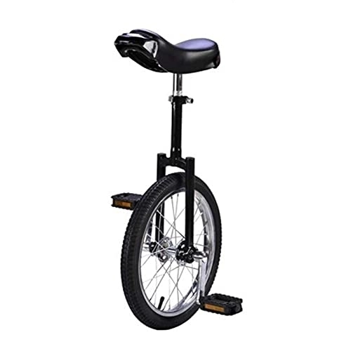 Monocycles : GAXQFEI 4 / 18 / 20 Pouce Roue Monocycle, Vélo de Pédale de Siège Ajustable Noir Pour Adultes Big Kid Boy, Sports de Montagne En Plein Air Fitness, Charge 150Kg, 16In(40.5Cm)