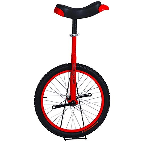 Monocycles : GJZhuan Monocycle, Monocycles for Adultes Dbutants Entraneur Skidproof Pneus Mountain Roue Entraneur Monocycle quilibre Vlo d'exercice comme Cadeaux for Enfants (Color : Red, Size : 20inch)
