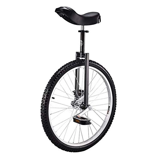 Monocycles : GLX Monocycle 16 Pouces équilibre Exercice Amusant Cycle vélo Fitness Selle Ergonomique réglable, Noir, 16