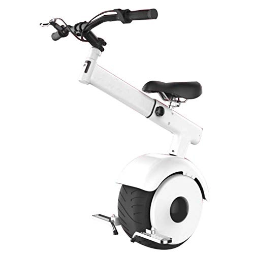 Monocycles : Gmadostoe Monocycle lectrique, Scooter Intelligent Blanc 420W avec sige et Guidon, Mode somatosensoriel, Moteur 60V / 800W, la Vitesse la Plus Rapide est de 15 km / h, Unisexe