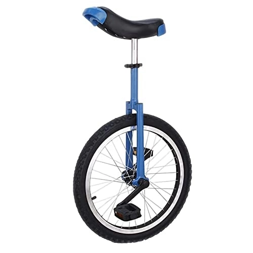 Monocycles : HH-CC Exercice de Cyclisme d'équilibre de Pneu de Montagne de monocycle de 16 Pouces, monocycle de Roue avec des pneus Noirs et Un vélo de siège réglable de Corps Bleu, 18in