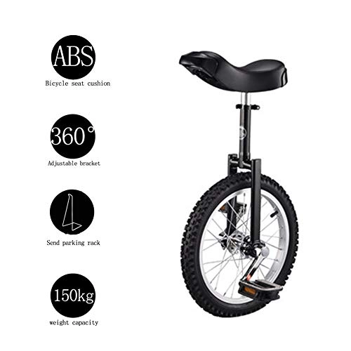 Monocycles : HL Monocycle, Montagne Pneu quilibre Cyclisme Dbutants16 Pouces Ajustable Charge Max 150Kg pour Cirque Jonglage Kid's / Adulte Formateur Exercice Sports