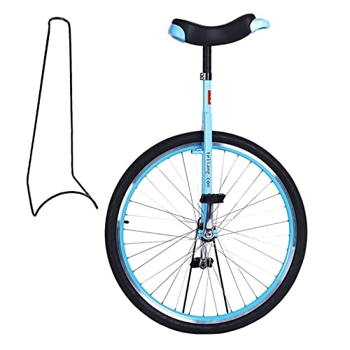 Monocycles : HWBB Monocycle Monocycle à Roues Bleu 28" Pouces avec Un Très Grand Pneu Antidérapant et Un Support de Stationnement, Applicable pour Une Taille D'utilisateur Supérieure à 5 Pieds / 150 Cm