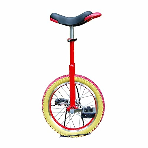 Monocycles : HXFENA Monocycle, Acrobatie RéGlable en Hauteur éQuilibre de VéLo Exercice de Cyclisme Selle Ergonomique ProfiléE, AdaptéE Aux Enfants DéButants / 16 Inches / color