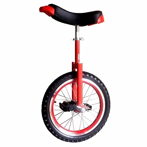 Monocycles : HXFENA Monocycle, Adultes Roue Cirque Jonglage éQuilibre Cyclisme Exercice RéGlable Cadre en Acier Au ManganèSe Hauteur AppropriéE Dessus de 175 CM / 24 Inch / Red
