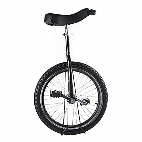 Monocycles : HXFENA Monocycle, CompéTition D'Acrobatie AntidéRapante RéGlable Equilibre à Roue Unique Exercice de Cyclisme Selle Ergonomique ProfiléE Pour Enfants DéButants / 20 Inches / Black