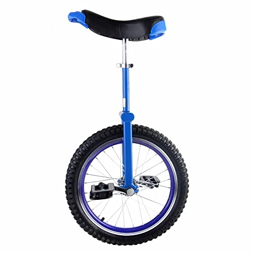 Monocycles : HXFENA Monocycle RéGlable, Exercice de Cyclisme D'éQuilibre Pneu de Montagne AntidéRapant Profilé Ergonomique Roue de Selle Monocycles Pour DéButants Adultes / 24 Inches / Blue