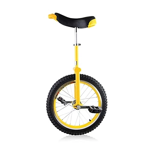 Monocycles : Jaune - Roue Monocycle Anti-Fuite Butyl Tire Roue Cyclisme Sports De Plein Air Fitness Exercice Santé ，16Inch / 18Inch / 20Inch / 24Inch (Couleur : Jaune, Taille : 18Inch) Durable
