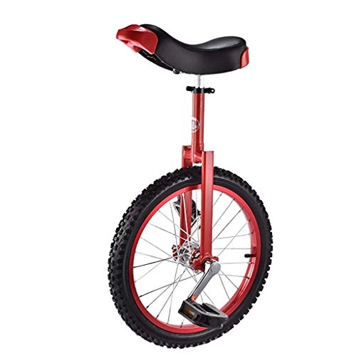 Monocycles : JHSHENGSHI Monocycle de 18 Pouces, vélo de vélo d'équilibre de Pneu de Montagne en butyle antidérapant réglable en Hauteur, Anniversaire, 3 Couleurs (Couleur: Jaune)