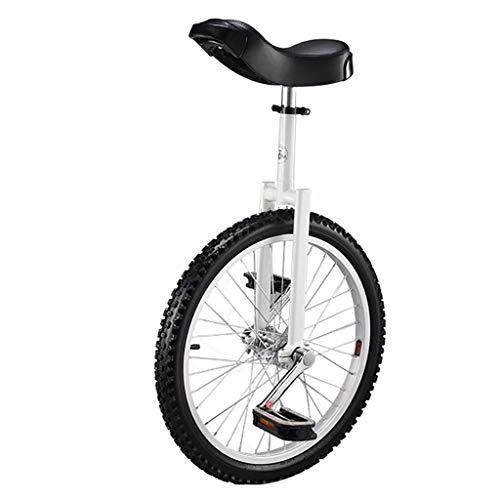Monocycles : JHSHENGSHI Monocycle de 20 Pouces, vélo d'équilibre à Une Roue, adapté aux Enfants et Adultes de 145 à 175 cm, Hauteur réglable, Anniversaire, 5 Couleurs (Couleur: Jaune)