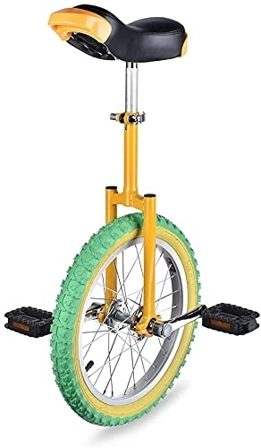 Monocycles : JINCAN Brouette de 16 pouces / 18 pouces avec pneus colorés, selle de sécurité ergonomique, confortable pour les sports de plein air et les exercices de fitness (Taille : 16inch)