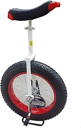 Monocycles : JINCAN Unycle de 20 pouces, monocycle de débutant avec pneus de montagne de butyle antidérapant, sports de plein air VTT Vélo de remise en forme Courroie d'exercices de siège facile à réglage 300 livr
