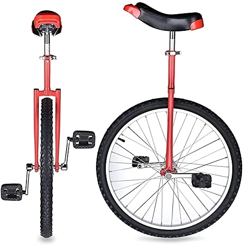 Monocycles : JINCAN Unycle à roues de 20 pouces, monocycle de débutant, exercice de remise en forme de sport de plein air, monocycle à roues avec pneus antidérapants et selle réglable