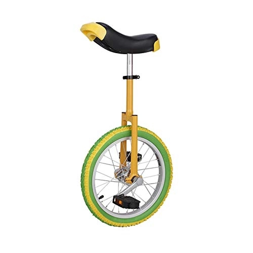 Monocycles : JLXJ Monocycle 16 / 18 / 20 Pouces Monocycle pour Adultes / Enfants / Ados, Pneu De Montagne Antidérapant, Vélo Auto Exercice D'équilibrage Vélos D'équilibre, Châssis en Acier (Size : 51cm(20inch))