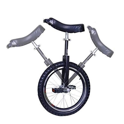 Monocycles : JLXJ Monocycle Monocycle Noir pour Enfants / Adultes Garçon, 40cm / 45cm / 50cm / 60cm Roue de Pneu Butyle Étanche, Châssis en Acier, pour Les Sports de Plein Air, Charge 150kg / 330Lbs (Size : 18"(45cm))