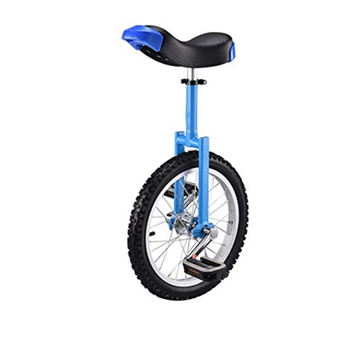 Monocycles : JUIANG Monocycle Forte Performance antidérapante Conception de Main Courante humanisée vélo à Une Roue La Charge maximale est de 150 kg Durable Monocycle vélo débutants Enfants Adultes 16 inch Blue