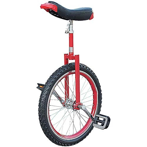 Monocycles : L&WB Children De Monocycle / Enfants / Boys (8 / 10 / 12 / 14 / 18 Ans) Monocycle, Adultes / Super-Hauteur Vélo À Vélo 24 Pouces Vélo, avec Pneus Antidérapants, Rouge, 20 inch