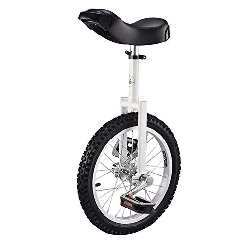 Monocycles : Lhh Monocycle Monocycle D'équilibre pour Enfants / Garçons / Filles Débutant, Monocycle avec Pince À Dégagement Rapide de Conception Ergonomique - Blanc (Size : 18inch)