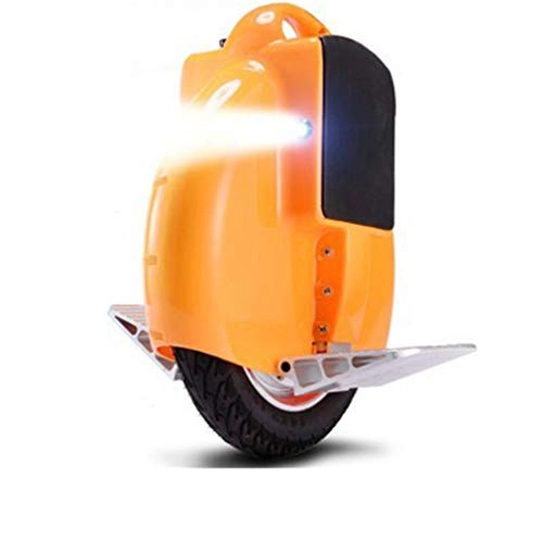 Monocycles : LHY RIDING Voiture d'quilibre de Voyageur en monocycle lectrique de 16 Pouces, Rond Unique, Charge Intelligente de Voiture, 150 kg (sans Batterie), Yellow, 16inch
