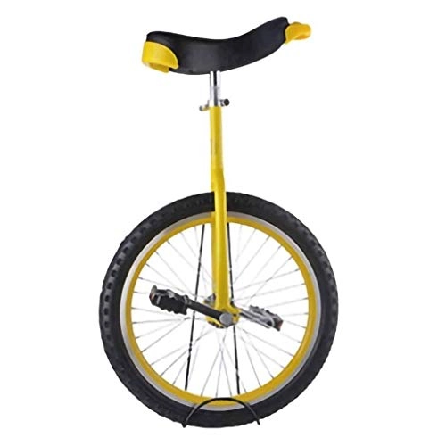 Monocycles : lilizhang 2 Pouces monocycle, équilibre Cyclisme Exercice Acrobatics à Une Roue Unique Réglable Tyr Skidproof Selle Ergonomique for Enfants débutants (Color : Yellow)