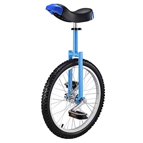 Monocycles : lilizhang 20 Pouces monocycle Ajustable, Forte Cadre en Acier de manganèse en Aluminium en Alliage d'alliage d'aluminium SKIDPHARE One Wheel Vélo for Adultes Teens Teens Boy Rider (Size : Blue)