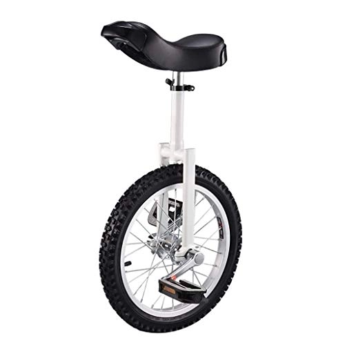 Monocycles : lilizhang 4 Pouces monocycle, équilibre Cyclisme Exercice Scooter compétitif Remise en Forme acrobatique vélo à Une Roue Unique adapté aux Enfants débutants Adolescents (Size : White)