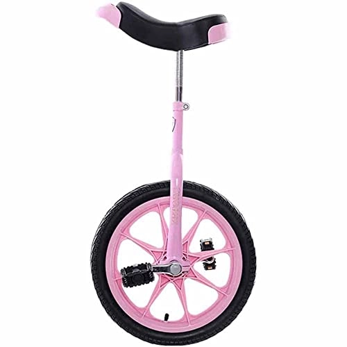 Monocycles : LJHBC Monocycle Roue de 16" Pouces Cyclisme Sports de Plein air Vélo Amusant, Vélo d'équilibre à Roue Unique, Voiture acrobatique(Color:Rose)