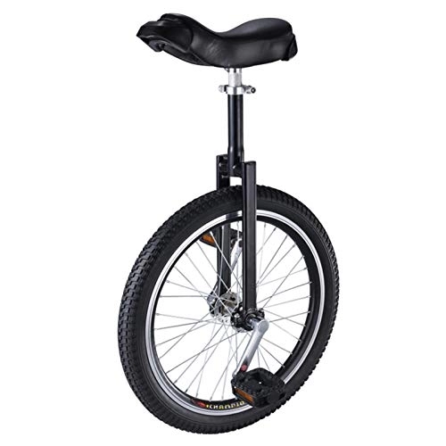 Monocycles : Lqdp Monocycle Black Balance Unicycles pour Garçon / Homme Ados / Papa / Débutant, Vélo de Vélo sur Jante en Alliage Antidérapant - Roue 16 / 18 / 20 '', Meilleur Cadeau d'anniversaire (Size : 18inch Wheel)