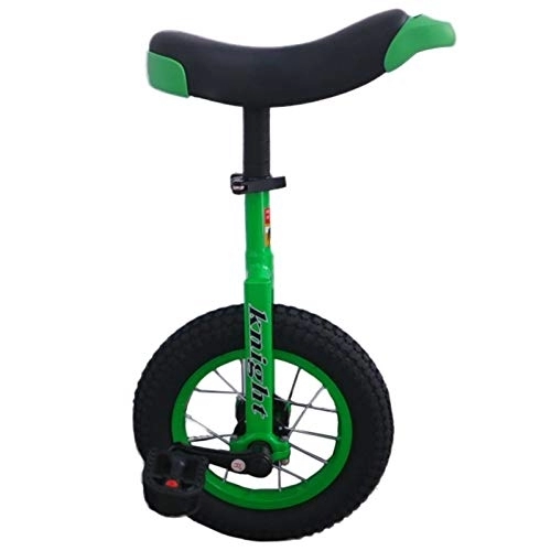 Monocycles : Lqdp Monocycle Unicycles de Sécurité pour Garçon de 12 Pouces pour Enfants de 9 / 10 Ans (Hauteur de 70 À 115 Cm), Vélo À Une Roue pour Enfant avec Support Gratuit, Facile À Assembler (Color : Green)