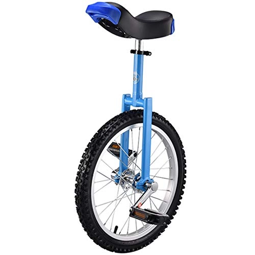 Monocycles : LXFA Monocycle Monocycle pour Adultes Big Kids 24 / 20 Pouces, Monocycles 18 / 16 Pouces pour Garçons Filles Enfant (8 / 9 / 12 / 15 Ans), Sports de Plein Air Balance Cyclisme (Color : Blue, Size : 18 inch)
