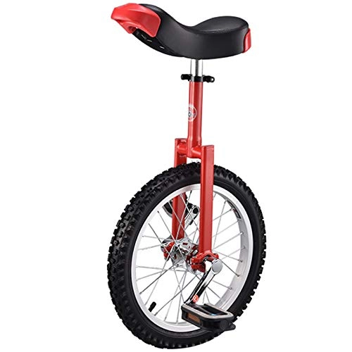Monocycles : LXFA Monocycle Monocycle pour Adultes Big Kids 24 / 20 Pouces, Monocycles 18 / 16 Pouces pour Garçons Filles Enfant (8 / 9 / 12 / 15 Ans), Sports de Plein Air Balance Cyclisme (Color : Red, Size : 16 inch)