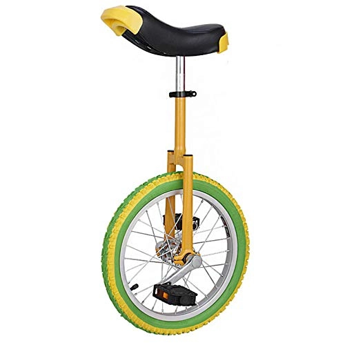 Monocycles : LXX Monocycle à Roues 20" / 18" / 16" pour Enfants / Adultes, vélos d'équilibre vélo avec siège réglable et pédale antidérapante, à partir de 9 Ans