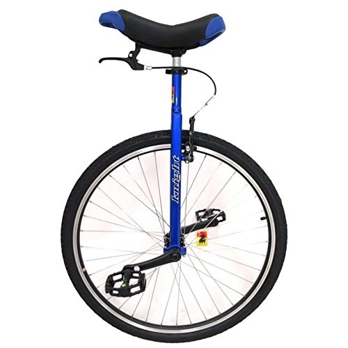 Monocycles : Monocycle adulte avec frein à main, pour les grands enfants, maman / papa / personnes de grande taille, hauteur de 160 à 195 cm, roue de 71 cm, charge de 150 kg (couleur : bleu, taille : 71 cm)