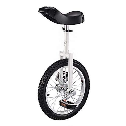 Monocycles : Monocycle Blanc VTT Roue pour Adultes 16 / 18 / 20 / 24 Pouces Cyclisme Sports de Plein Air Fitness Exercice Santé, 20in
