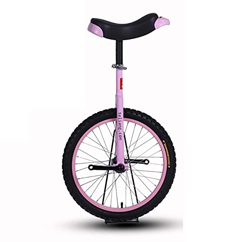 Monocycles : Monocycle De Roue De 16 / 18 / 20 Pouces pour Enfants Et Adultes, Vélo À Pédale d'exercice De Forme Physique À Jante en Alliage Antidérapant avec Siège Réglable Durable