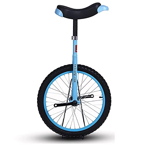 Monocycles : Monocycle de Roue de 18"Pouces pour Enfants / Enfant, vélo d'extérieur avec Roue de Pneu étanche, Hauteur pour débutants 140-150 cm, âge 6 / 7 / 8 / 9 / 10 Ans (Couleur : Bleu)
