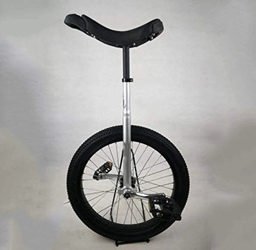 Monocycles : Monocycle de roue de conception ergonomique de 20 pouces - Avec des pédales antidérapantes en nylon Monocycle d'entraînement de roue - Cadre en acier robuste, tube de selle en alliage d'alum