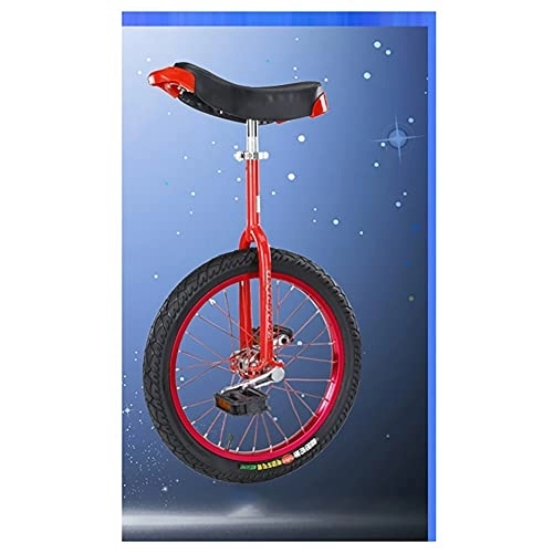 Monocycles : Monocycle de vélo monocycle en alliage d'aluminium monocycle à roue de verrouillage avec tube de selle moleté antidérapant exercice d'équilibre scientifique conception de selle ergonomique entraî