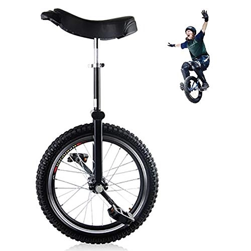 Monocycles : Monocycle Monocycle Balance Noir (Enfant 12 Ans) (20 / 24 ''), Entraîneur pour Adultes Vélos Professionnels, Jante en Alliage Extra-épaisse, Fitness en Plein Air (Size : 16inch)