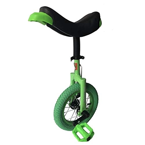 Monocycles : Monocycle Monocycle Enfant 12 Pouces pour Les Garçons, Les Filles, Roue Antidérapante de Montagne, pour Les Débutants, Équilibre Vélos de Cyclisme avec Jante en Alliage (Color : Green)