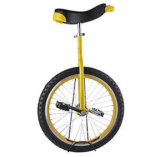 Monocycles : Monocycle Monocycle Jaune 24Inch / 20Inch Monocycles for Adults Beginner, 18Inch / 16Inch One Wheel Monocycle for Kids / Adolescents Age 9-15, for Ouydoor Sports Self Balancing (Size : 16Inch)