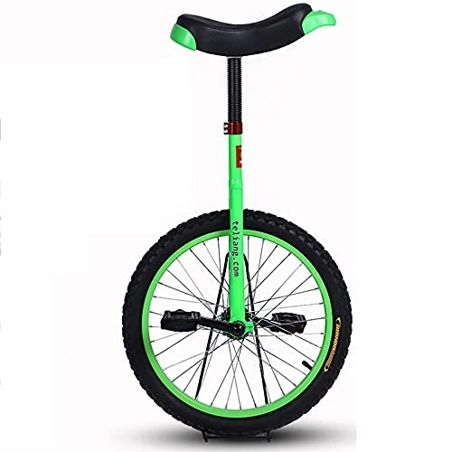 Monocycles : Monocycle Vert 16" / 18" pour Enfants / Garçons / Filles, Grand Monocycle De Cycle Libre 20" pour Adultes / Grands Enfants / Maman / Papa, Meilleur Cadeau d'anniversaire Durable