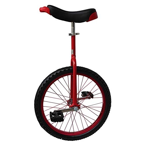Monocycles : Monocycle, VéLo à Roue Unique CompéTitif en Alliage D'Aluminium Equilibre de Jante Exercice de Cyclisme Pour Enfants DéButants Hauteur AppropriéE 110-125 CM / 14 8 / rouge
