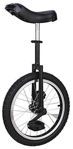 Monocycles : Mother And Me Monocycle / Vélo à Une Roue de 16"Hauteur réglable Charge maximale 180 LB, Black