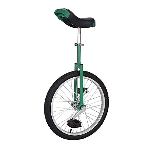 Monocycles : OKMIJN Monocycle Freestyle 16 Pouces Simple Rond Enfants Adulte Réglable Hauteur Équilibre Cyclisme Exercice Vert