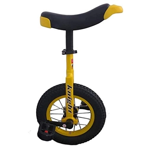 Monocycles : Petits Monocycles 12 Pouces, Mini Monocycle de Cyclisme Balance pour Débutants / Petits Enfants / Garçons / Filles, pour 6-9 Ans, Meilleur Anniversaire (Color : Yellow, Size : 12inch Wheel)