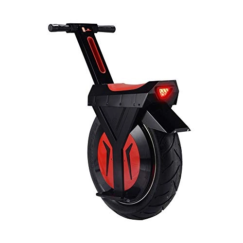Monocycles : Qingmei Électrique Monocycle Noir, Monocycle Scooter avec Bluetooth Haut-Parleur, Unisexe Adulte, 17" 60V / 500W Brouette Planche À roulettes Mono-Trace (Size : 90KM)