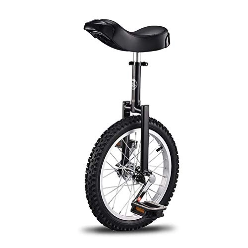 Monocycles : QZWGZ Monocycle monocycle réglable en hauteur antidérapant avec support monocycle pour débutants / professionnels / enfants / adultes (Noir)